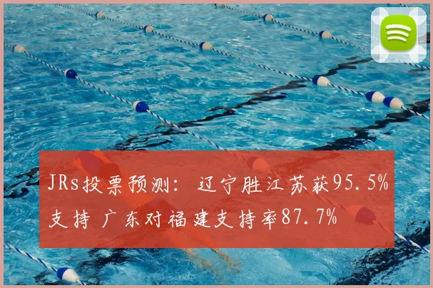 JRs投票预测：辽宁胜江苏获95.5%支持 广东对福建支持率87.7%